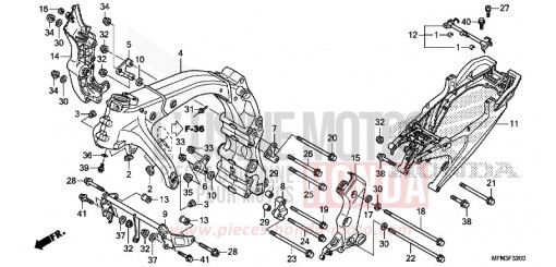 CARROSSERIE DE CHASSIS CB1000RAD de 2013